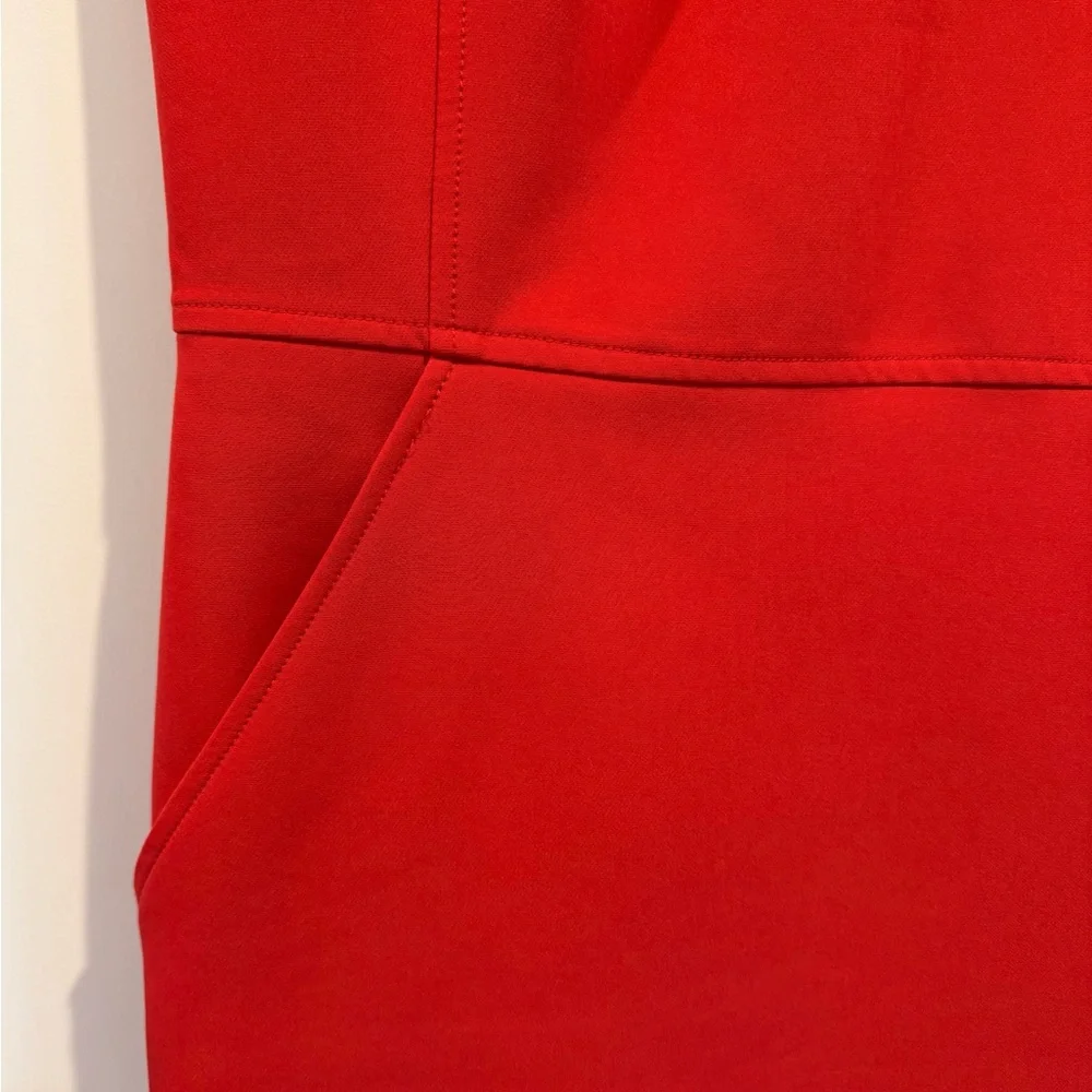 Anne Klein Red Sleeveless Sheath Dress w/Pockets